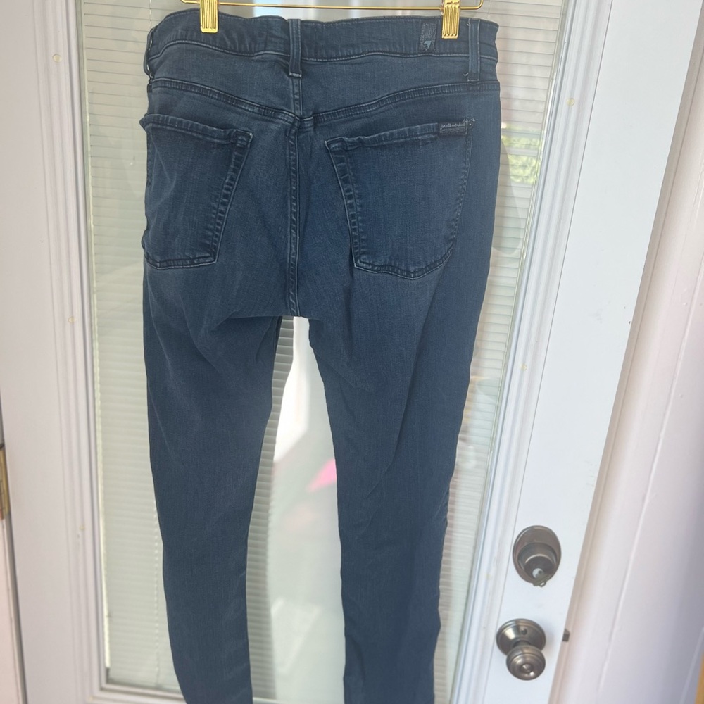7 For All Mankind Dark Indigo Skinny Jeans